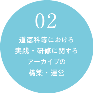 02 道徳科等における実践・研修に関するアーカイブの構築・運営